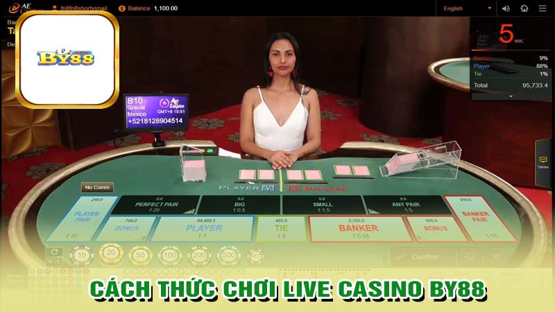 Cách thức chơi live casino BY88