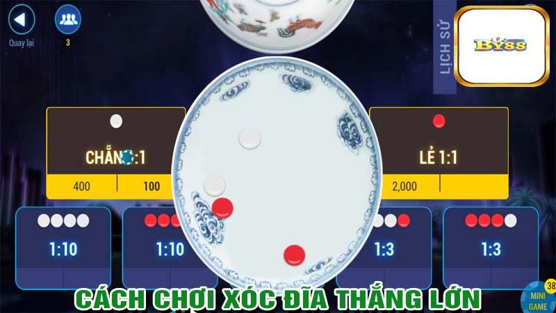 Cách chơi xóc đĩa thắng đậm tại by88